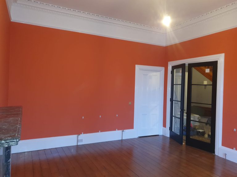 Painter and Decorator Painting Decorating Edinburgh Victorian living room redecoration Bruntsfield Edinburgh