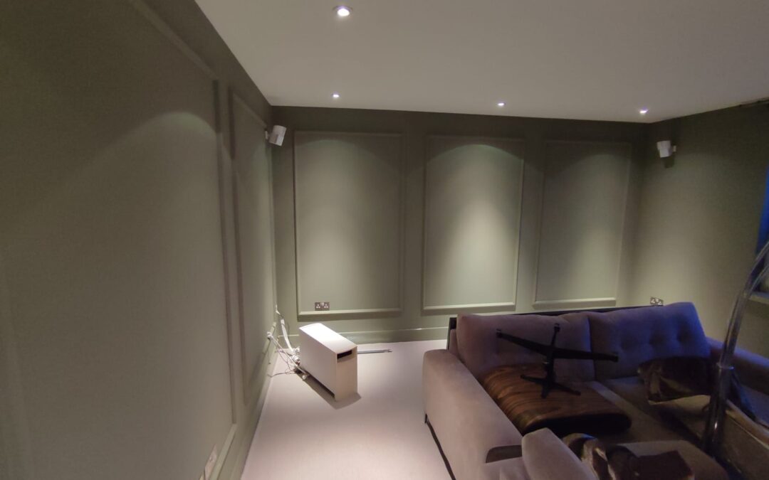 Trendy Wall Panelling Transformation in a New Build Tenement