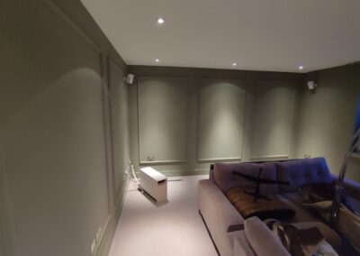 Trendy Wall Panelling Transformation in a New Build Tenement