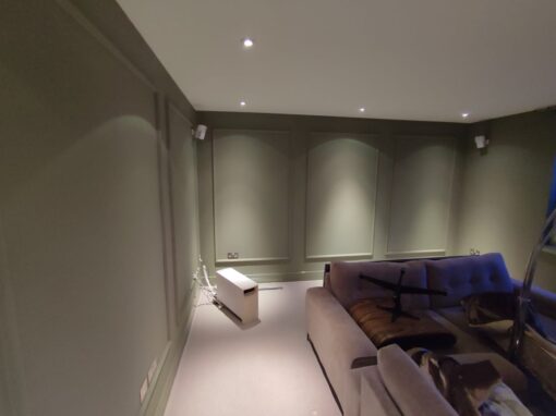 Trendy Wall Panelling Transformation in a New Build Tenement