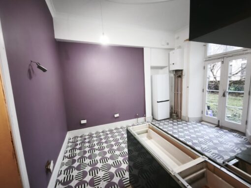 Interior Painting of Kitchen and Utility Room, Leith Walk