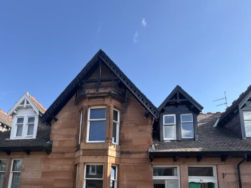 Exterior Woodwork Painting in Musselburgh &ndash; Victorian House Restoration