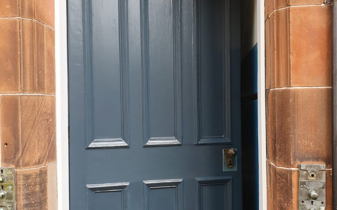 Front Door Renovation and Painting in Montpelier Park, Edinburgh