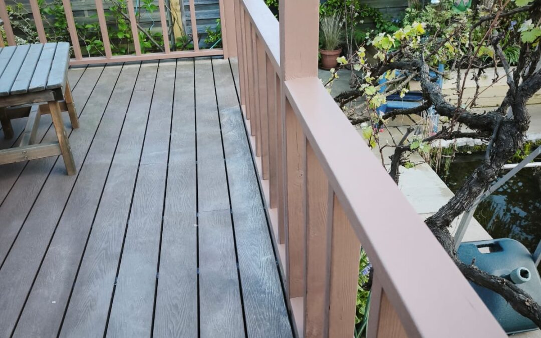 Wooden Decking Railings Restored & Painted Near Arthur’s Seat, Edinburgh