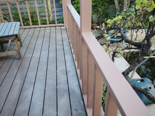 Wooden Decking Railings Restored & Painted Near Arthur&rsquo;s Seat, Edinburgh