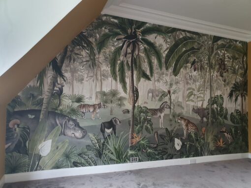 Home Office Painting & Tropical Mural Near Holyrood Park